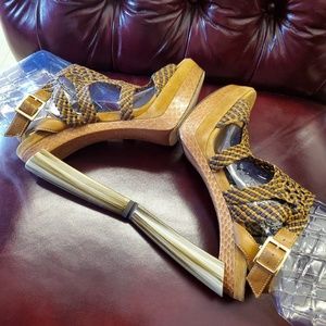 Jimmy Choo wooden heels size 39